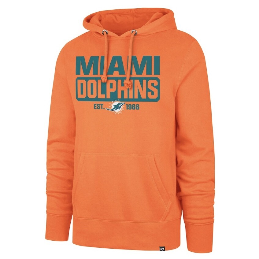 Miami Dolphins Men’s 47 Box Out Headline Pullover Hoodie
