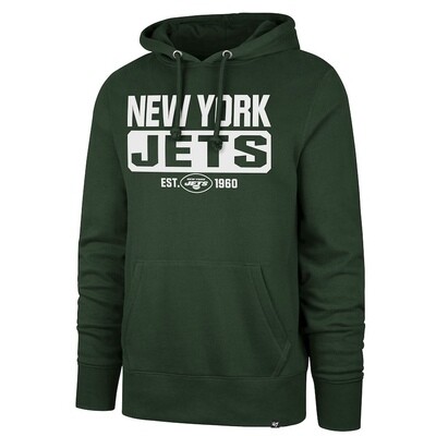 New York Jets Men’s 47 Box Out Headline Pullover Hoodie