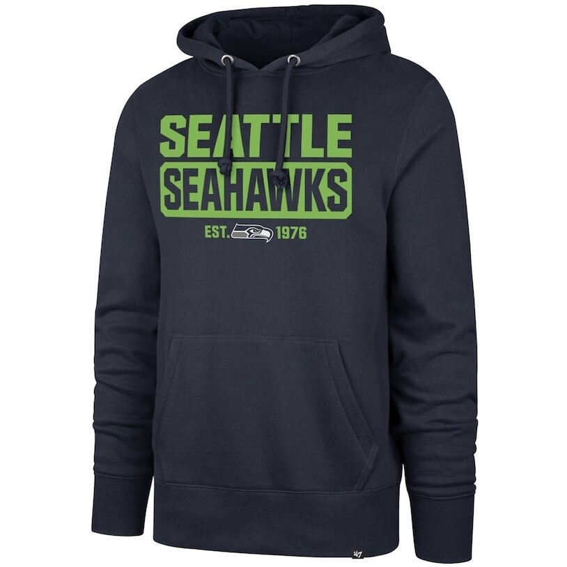 Seattle Seahawks Men’s 47 Box Out Headline Pullover Hoodie