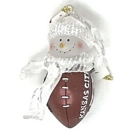 Kansas City Chiefs Christmas Ornaments Set of 4
