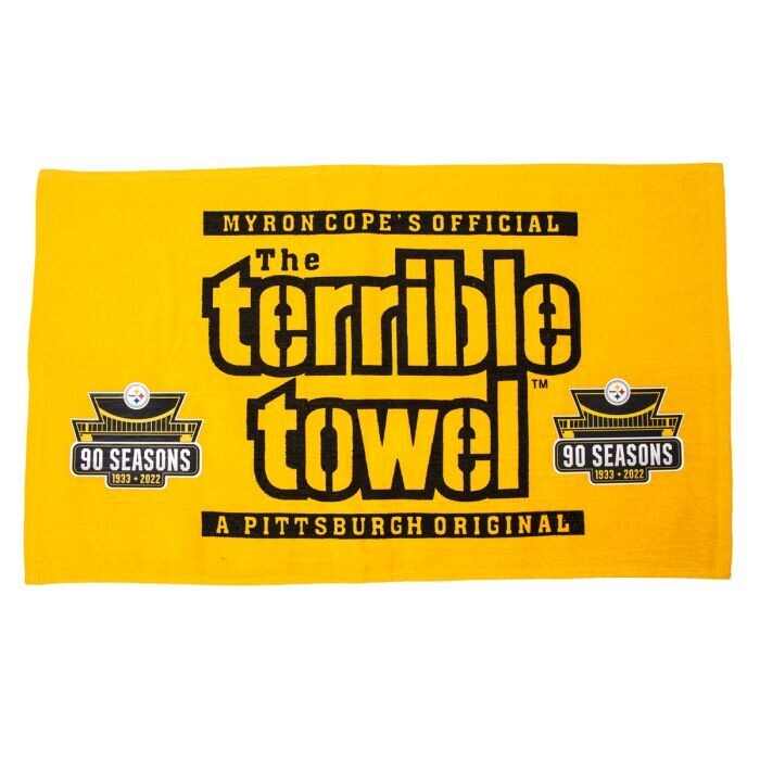 Pittsburgh Steelers Terrible Towel 90th Season Design
