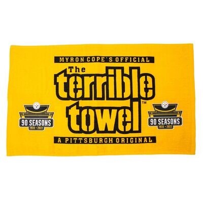 Pittsburgh Steelers Terrible Towel 90th Season Design