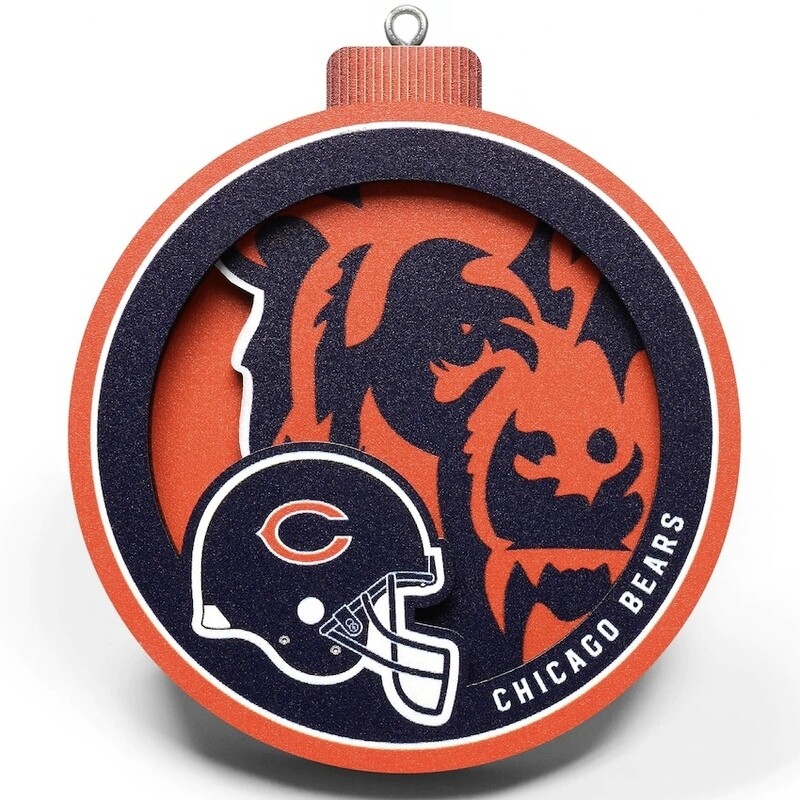 Chicago Bears 3D Logo Ornament
