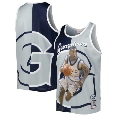 Georgetown Hoyas Allen Iverson Men's Mitchell & Ness Sublimated Player Tank Top