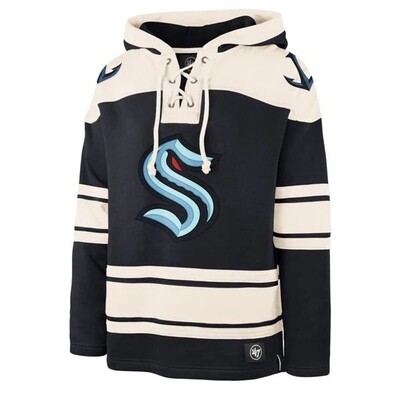 Seattle Kraken Men’s 47 Superior Lacer V-Neck Pullover Hoodie Seattle Kraken Men’s 47 Superior Lacer V-Neck Pullover Hoodie