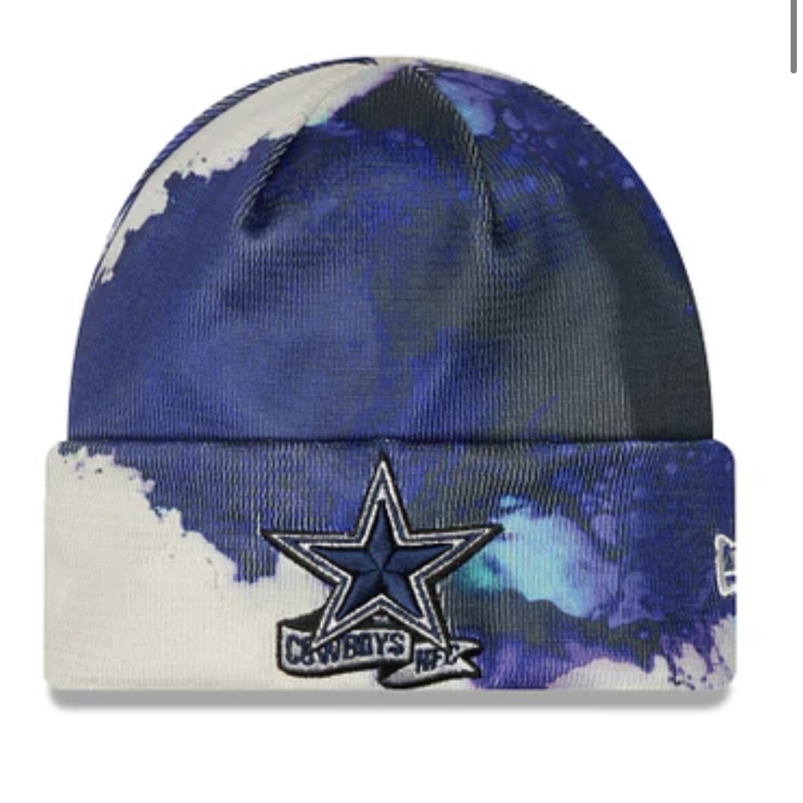 Dallas Cowboys 2022 New Era Ink Dye Knit Hat
