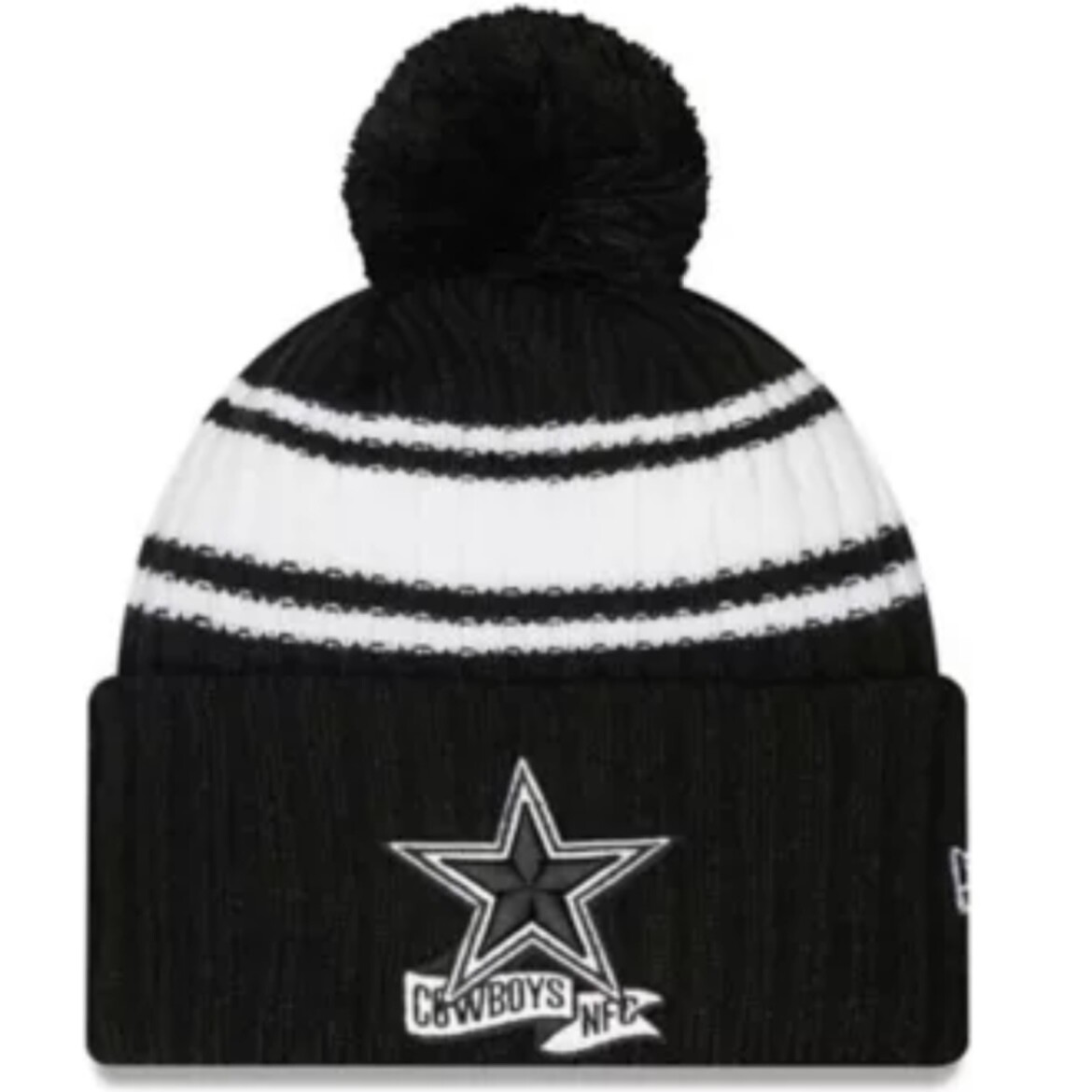 Dallas Cowboys Men’s New Era Sideline Cuffed Pom Knit Hat
