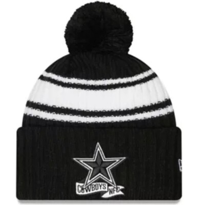 Dallas Cowboys Men’s New Era Sideline Cuffed Pom Knit Hat