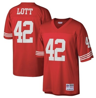San Francisco 49ers Ronnie Lott 1990 Red Men's Mitchell & Ness Legacy Jersey