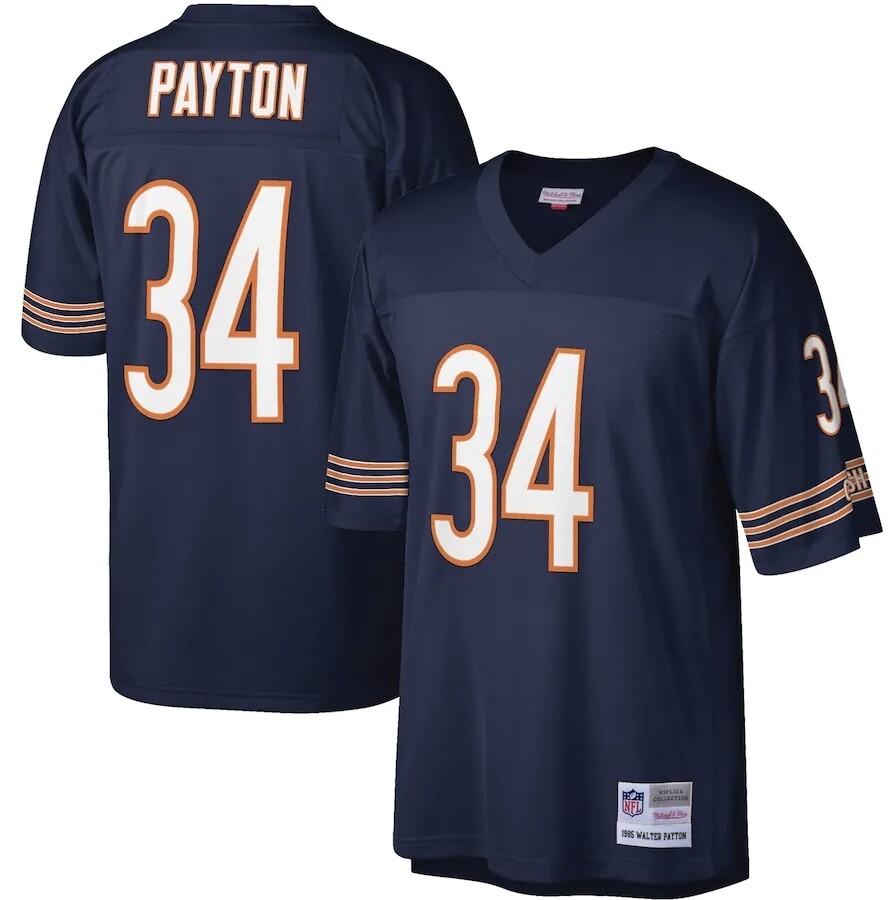 Chicago Bears Walter Payton 1985 Men's Navy Mitchell & Ness Legacy Jersey