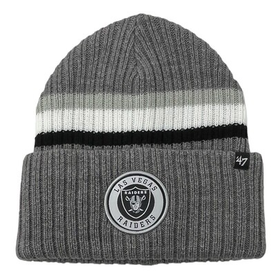 Las Vegas Raiders Men’s 47 Graphite Cuffed Knit Hat Las Vegas Raiders Men’s 47 Graphite Cuffed Knit Hat