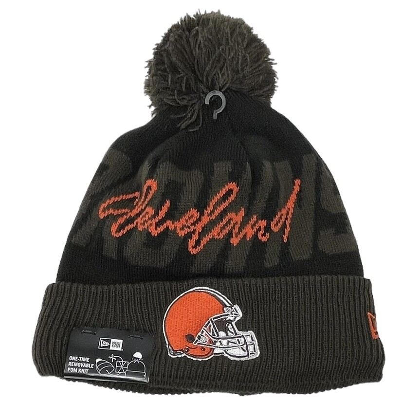 Cleveland Browns Men’s New Era Confident Knit Pom Hat