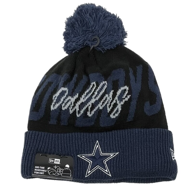 Dallas Cowboys Men’s New Era Confident Knit Pom Hat