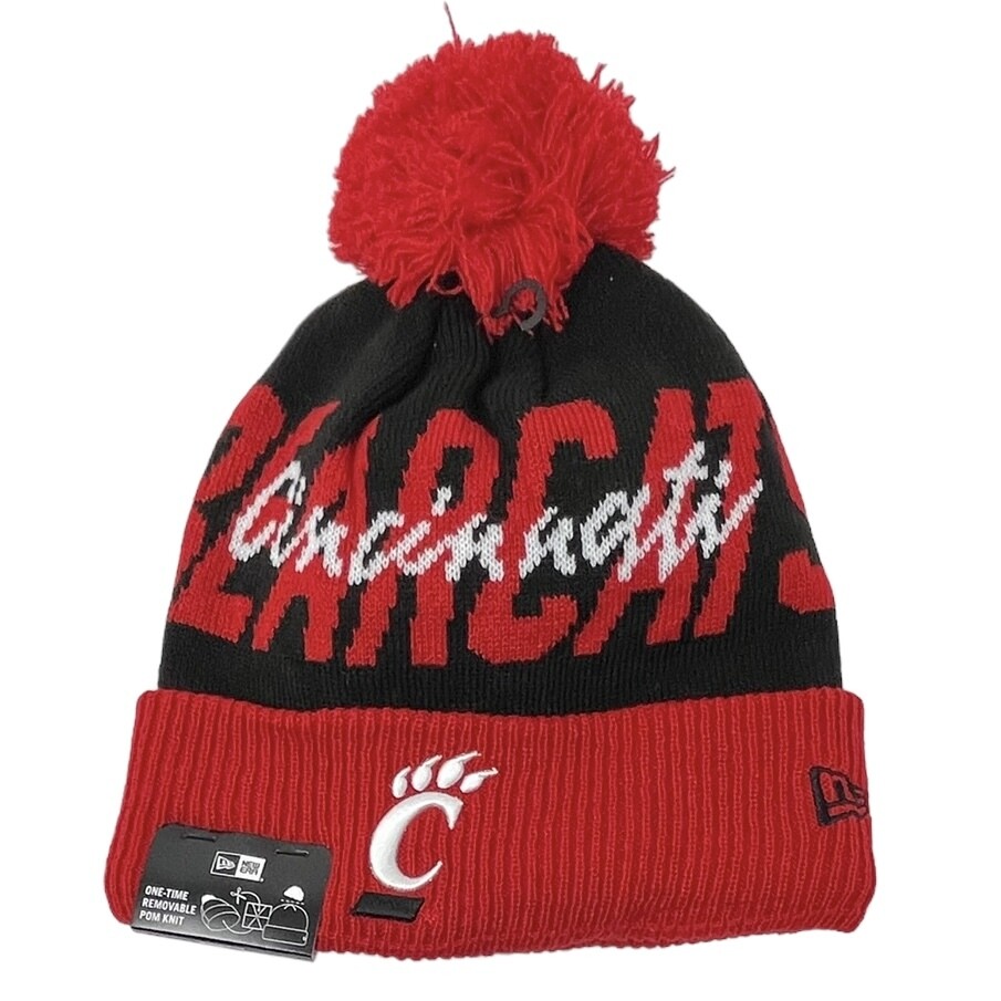 Cincinnati Bearcats Men’s New Era Confident Knit Pom Hat