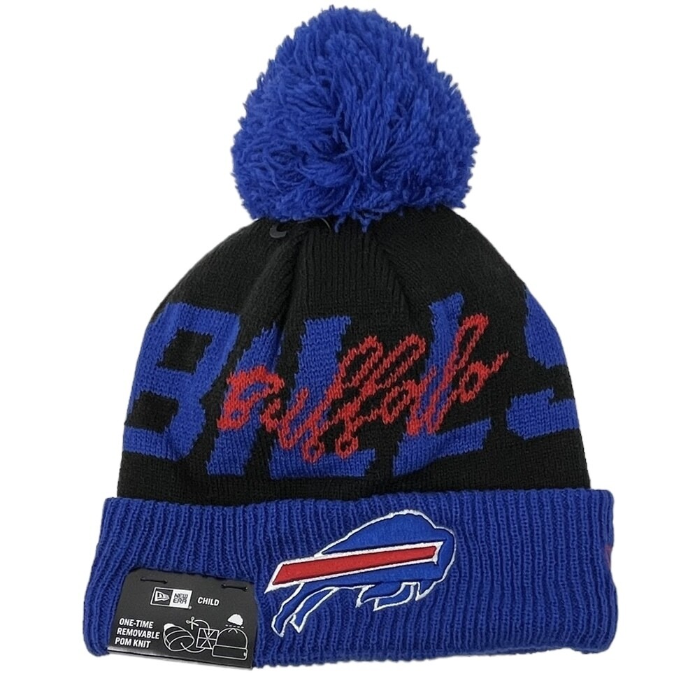 Buffalo Bills Child New Era Confident Knit Pom Hat