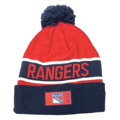 New York Rangers Men’s Fanatics Cuffed Pom Knit Hat