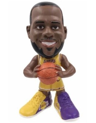 Los Angeles Lakers LeBron James NBA Showstomperz 5" Big Head Bobblehead