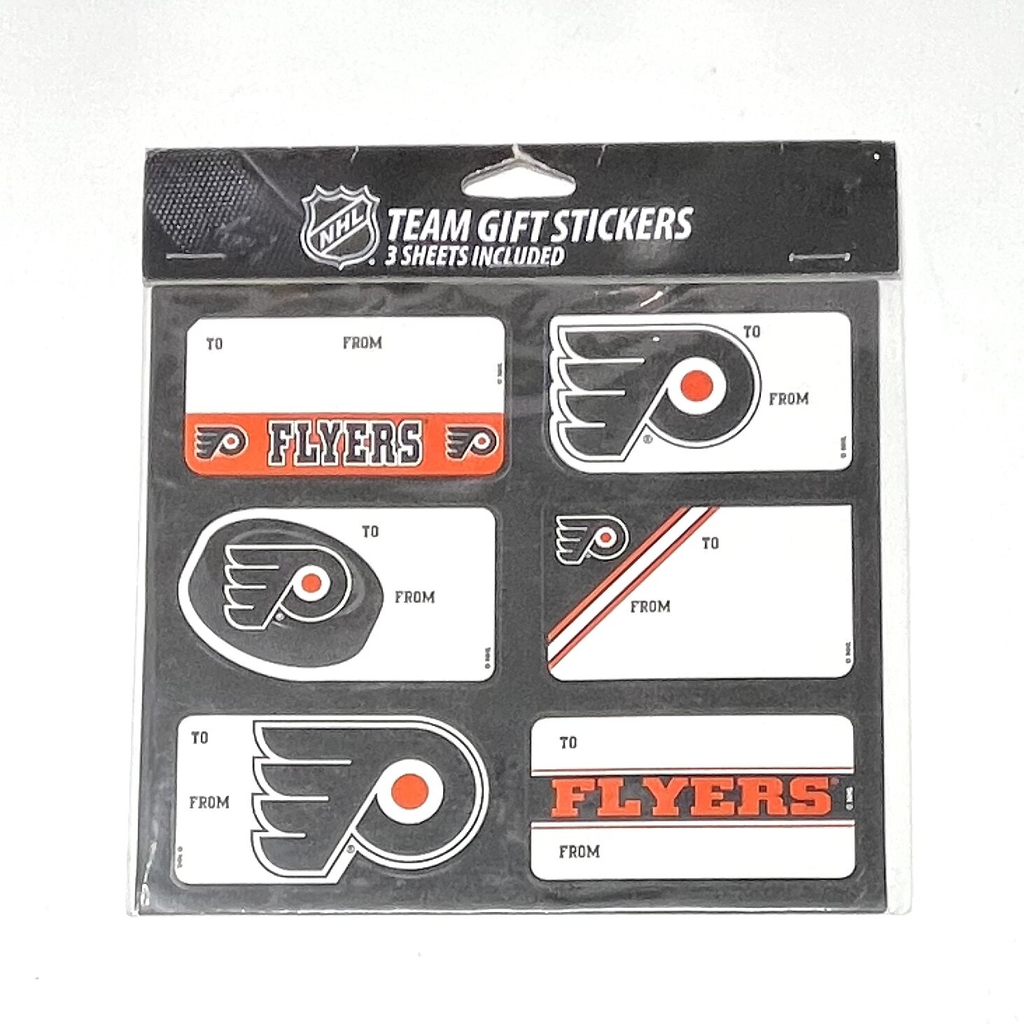 Philadelphia Flyers Team Gift Tag Label Stickers