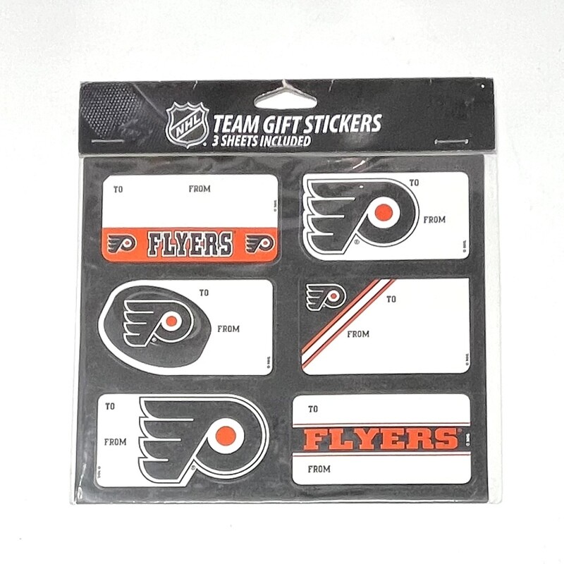 Philadelphia Flyers Team Gift Tag Label Stickers