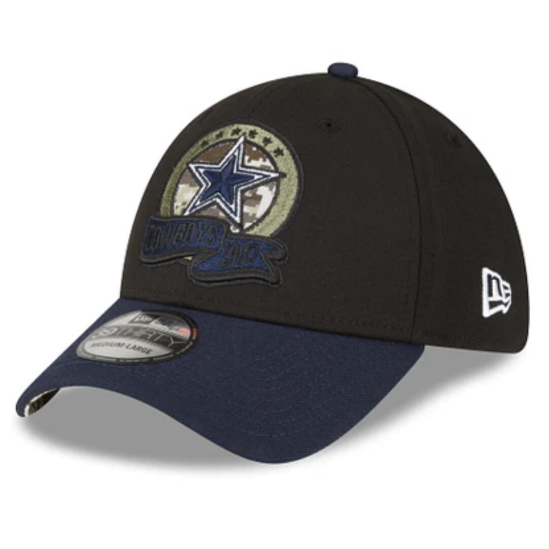 Dallas Cowboys Men's New Era 39Thirty NFL Salute to Service Sideline Flex Fit Hat