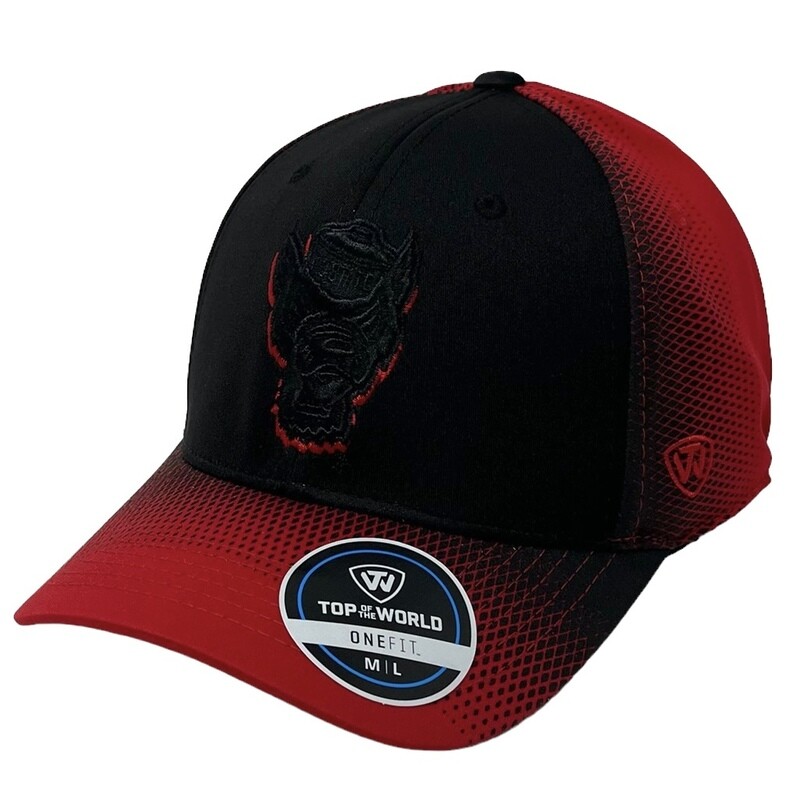 NC State Wolfpack Men's One Fit Top of the World Adjustable Hat