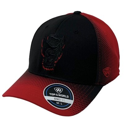 NC State Wolfpack Men's One Fit Top of the World Adjustable Hat