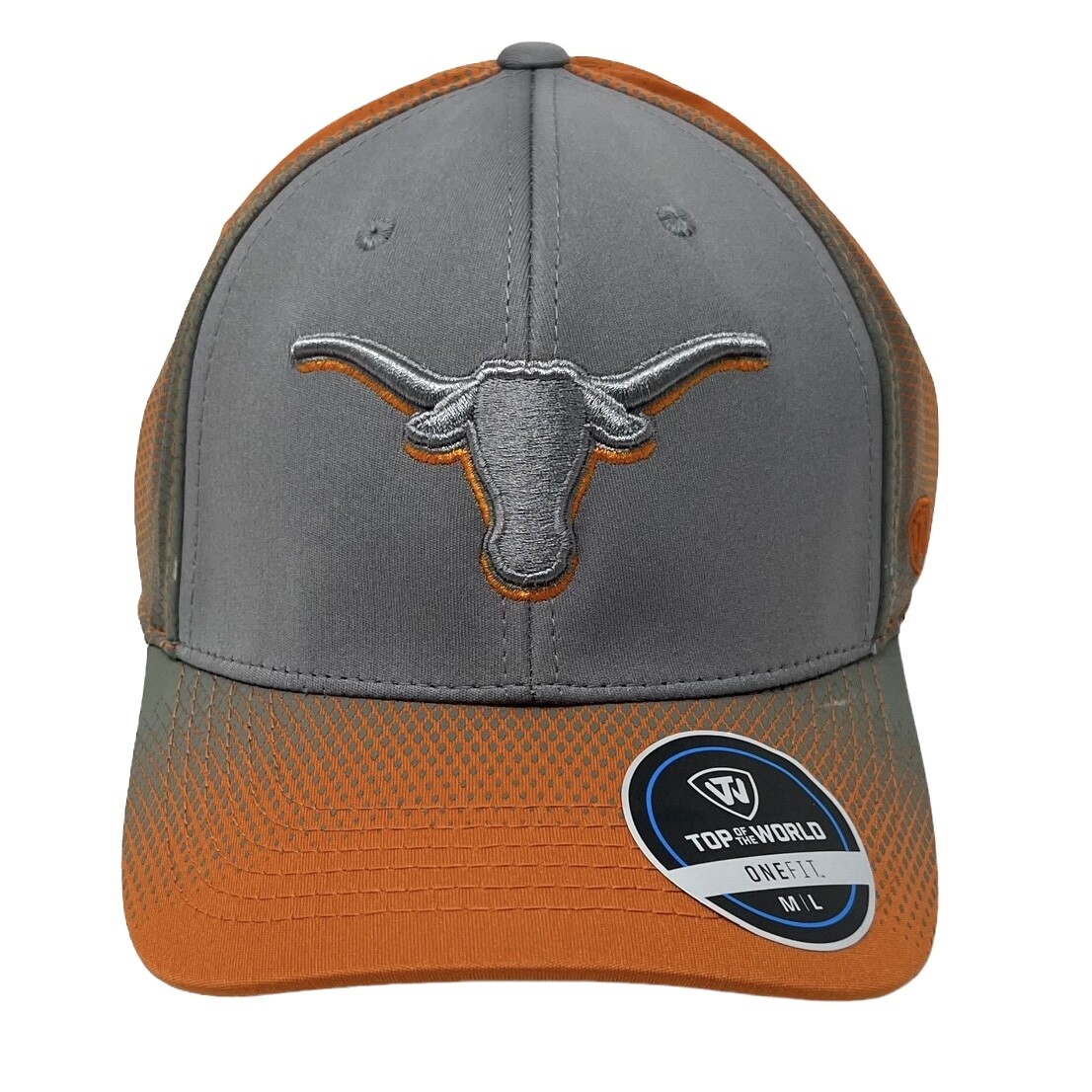 Texas Longhorns Men's One Fit Top of the World Adjustable Hat