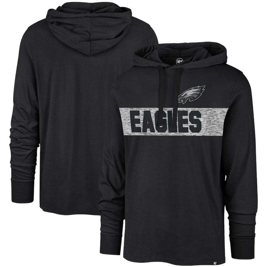 Philadelphia Eagles Men’s Flint Black 47 Field Franklin Pullover Hoodie