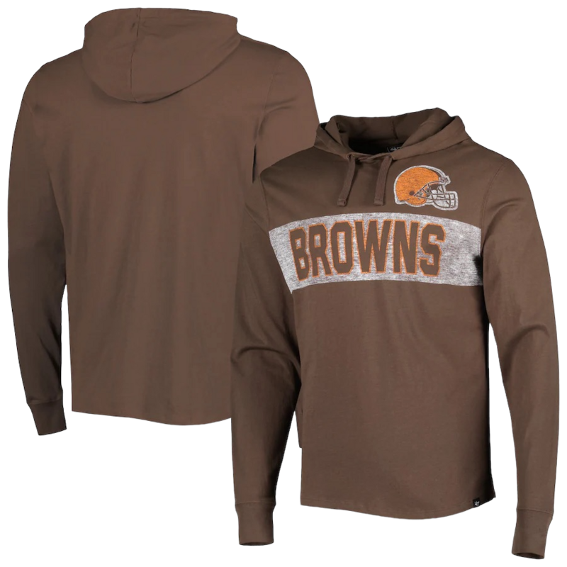 Cleveland Browns Men’s Espresso 47 Field Franklin Pullover Hoodie