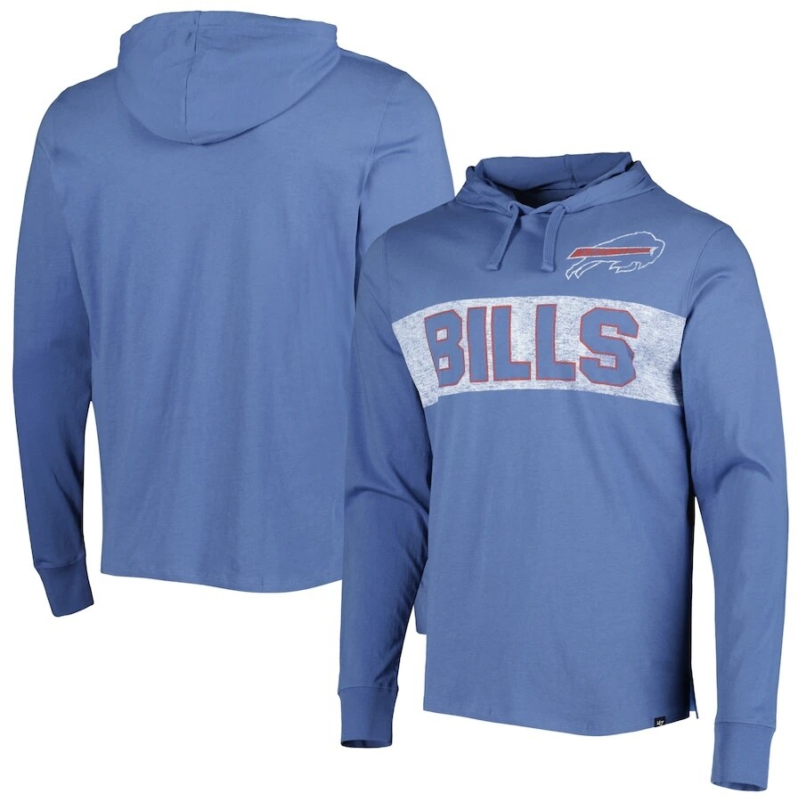 Buffalo Bills Men’s Cadet Blue 47 Field Franklin Pullover Hoodie