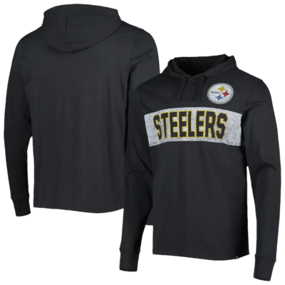 Pittsburgh Steelers Men’s Flint Black 47 Field Franklin Pullover Hoodie