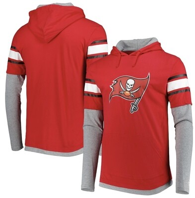 Tampa Bay Buccaneers Men’s New Era Long Sleeve Hoodie T-Shirt