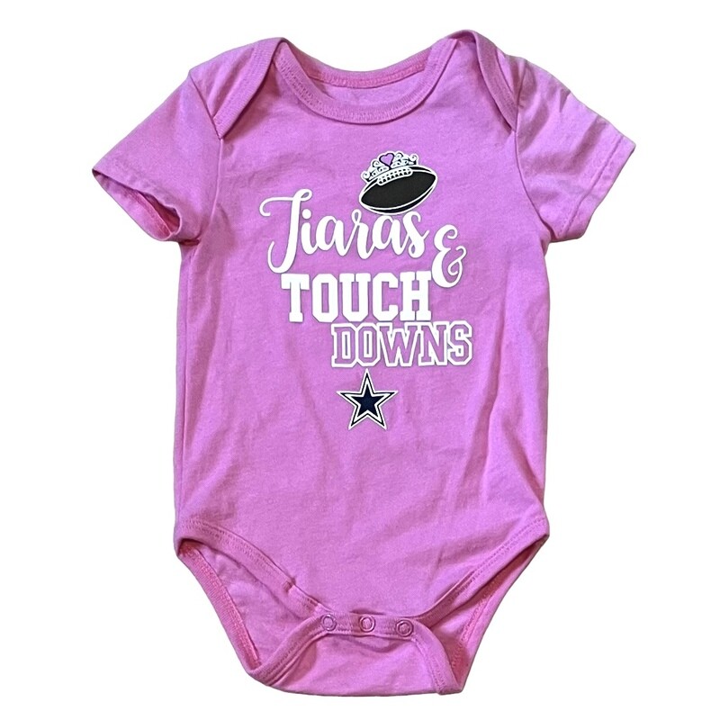 Dallas Cowboys Baby Girl Short Sleeve Onesie