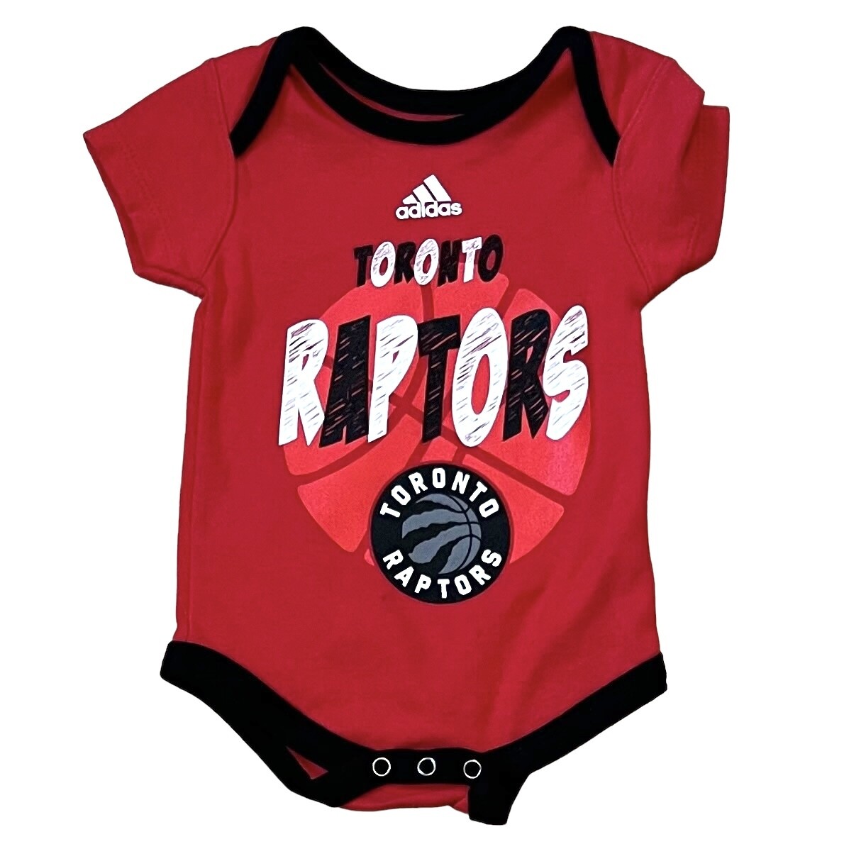 Toronto Raptors Adidas Baby Short Sleeve Onesie