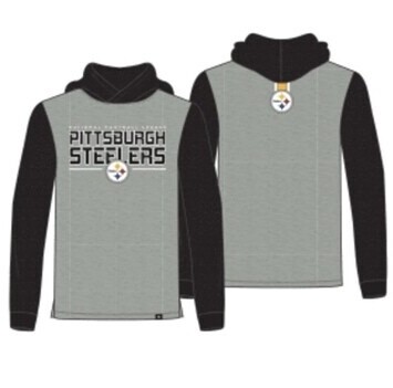 Pittsburgh Steelers Men’s Slate Grey 47 Brand Top Play Callback Club Hoodie