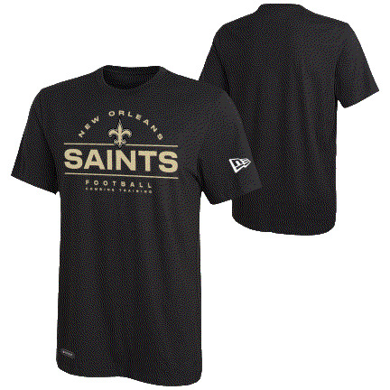 New Orleans Saints Men’s New Era Blitz Lightning Dri-Tek Combine Training T-Shirt