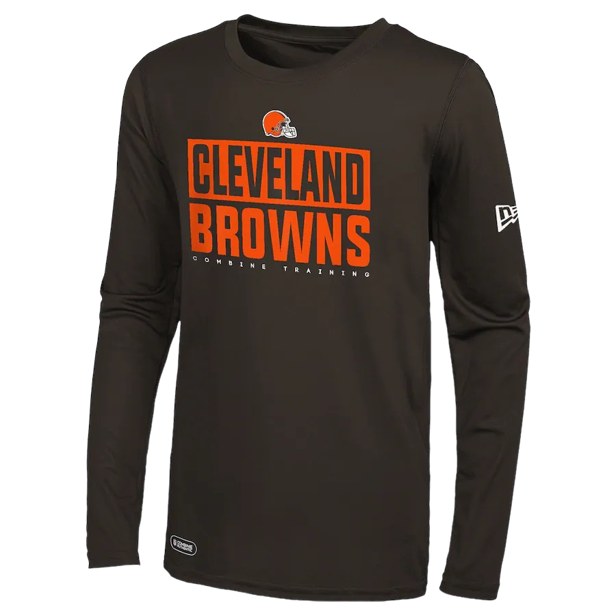 Cleveland Browns Men’s Offsides Dri-Tek New Era Long Sleeve Combine Training Shirt