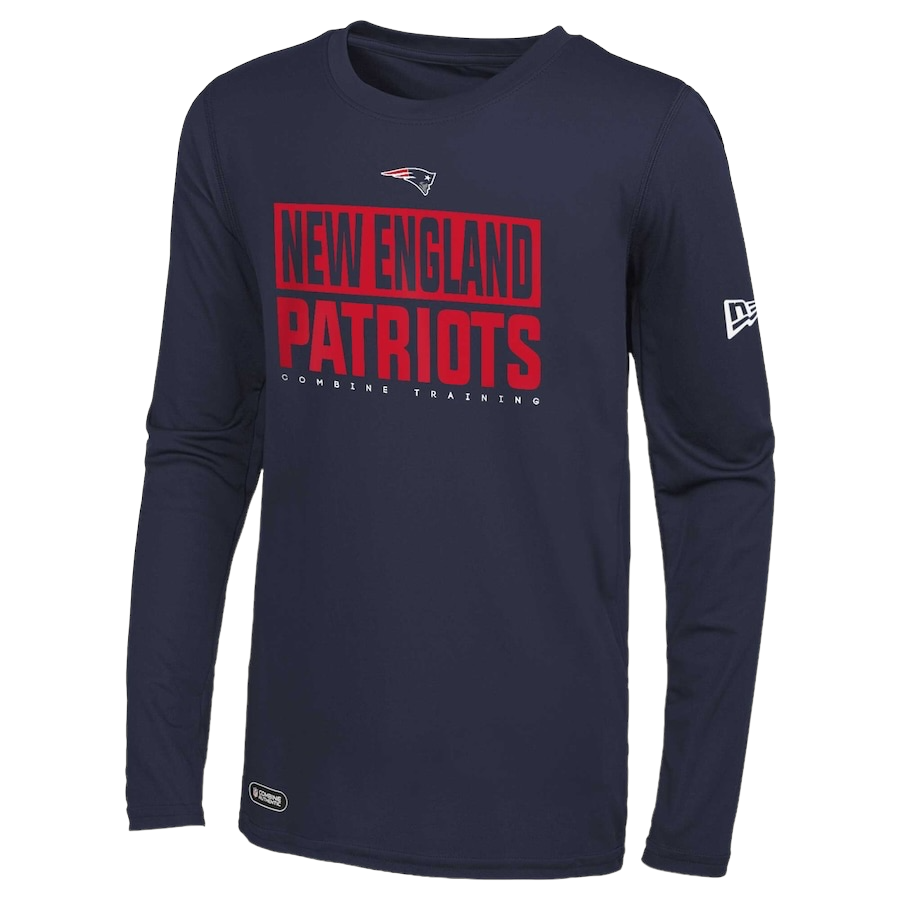 New England Patriots Men’s Offsides Dri-Tek New Era Long Sleeve Combine Training Shirt