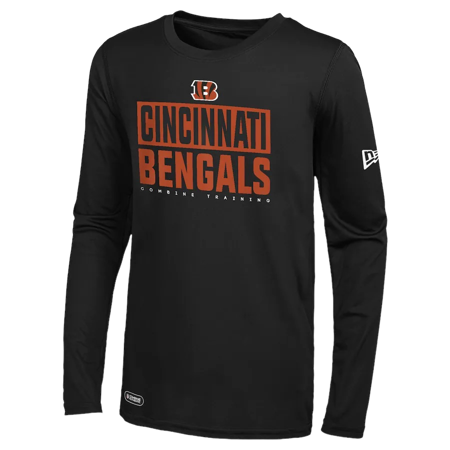 Cincinnati Bengals Men’s Offsides Dri-Tek New Era Long Sleeve Combine Training Shirt