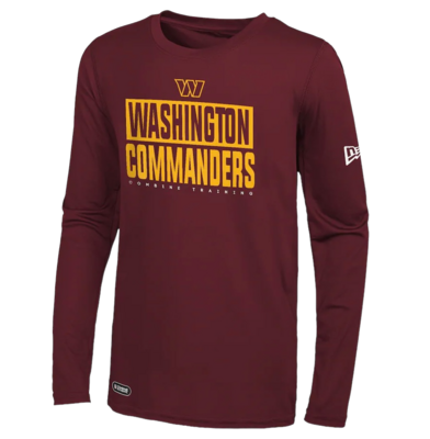 Washington Commanders Men’s Offsides Dri-Tek New Era Long Sleeve Combine Training Shirt