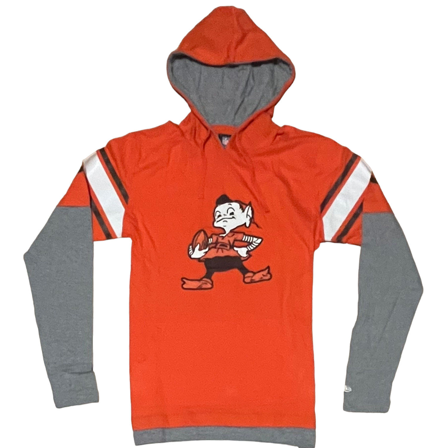 Cleveland Browns Men’s Brownie New Era Long Sleeve Hoodie T-Shirt