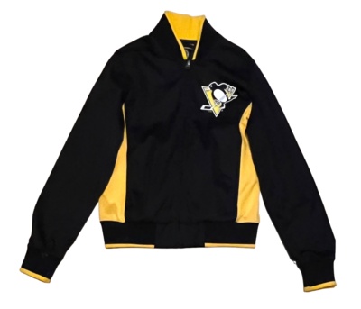 Pittsburgh Penguins Women's G-III Black/Gold Triple Track Jacket