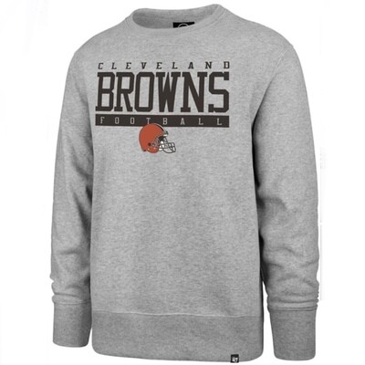 Cleveland Browns Men’s Slate Grey 47 Brand Headline Crewneck Sweatshirt