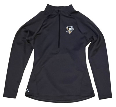 Pittsburgh Penguins Women's Antigua Quarter Zip Jacket