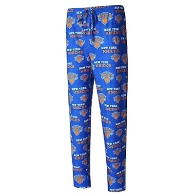 New York Knicks Men's Concepts Sport Zest All Over Print Pajama Pants