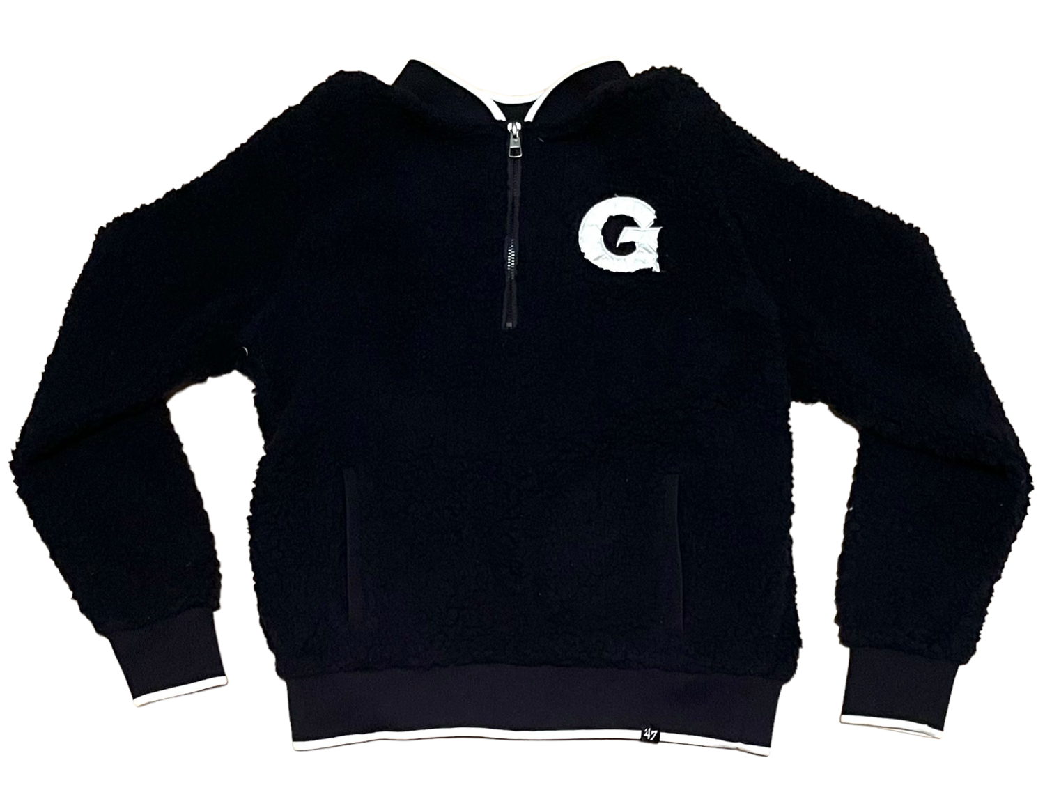 Georgetown Hoyas Women’s 47 Navy Blue Quarter Zip Fleece Pullover