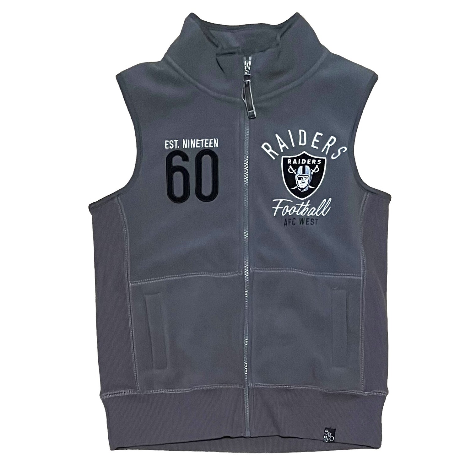 Las Vegas Raiders Women's 5th & Ocean Full Zip Vest