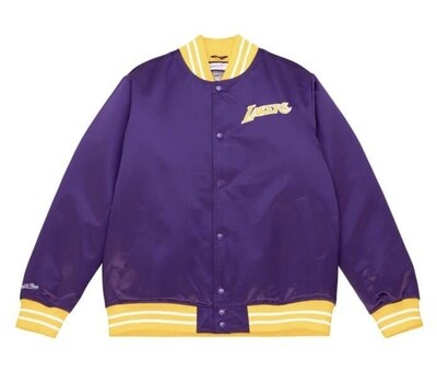 Los Angeles Lakers Men's Mitchell & Ness Heavy Weight Satin Jacket