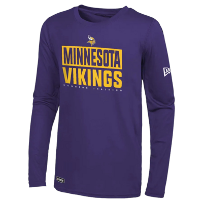 Minnesota Vikings Men’s Offsides Dri-Tek New Era Long Sleeve Combine Training Shirt