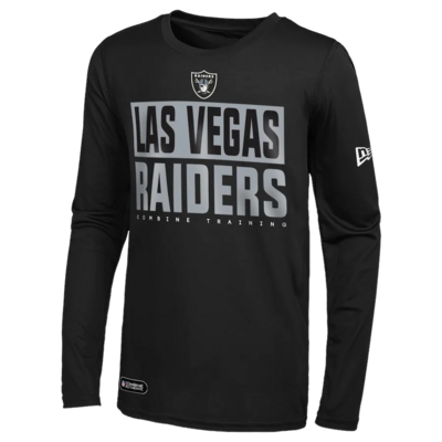 Las Vegas Raiders Men’s Offsides Dri-Tek New Era Long Sleeve Combine Training Shirt Las Vegas Raiders Men’s Offsides Dri-Tek New Era Long Sleeve Combine Training Shirt
